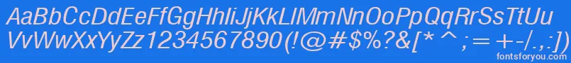 MilfI Font – Pink Fonts on Blue Background
