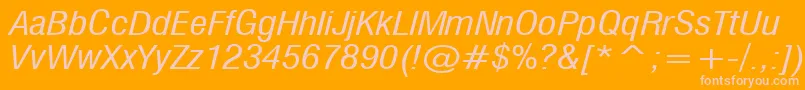 MilfI Font – Pink Fonts on Orange Background