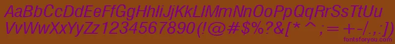 MilfI Font – Purple Fonts on Brown Background