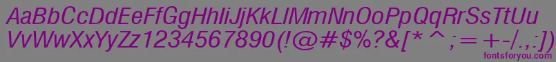 MilfI Font – Purple Fonts on Gray Background