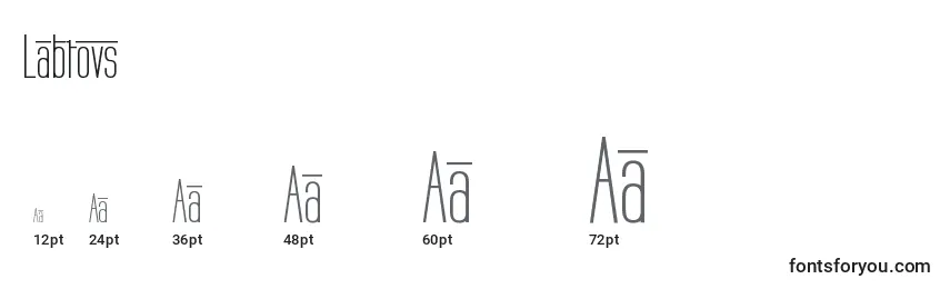 Labtovs Font Sizes