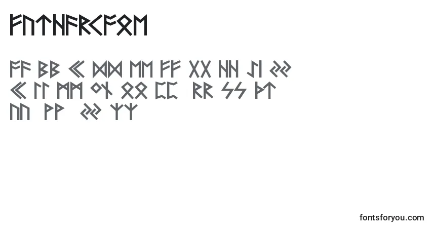 Шрифт FutharkAoe – алфавит, цифры, специальные символы