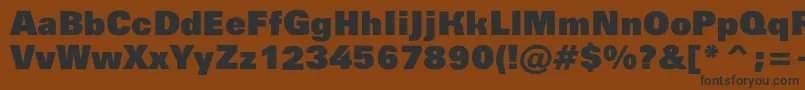 AGroticroghxblack Font – Black Fonts on Brown Background