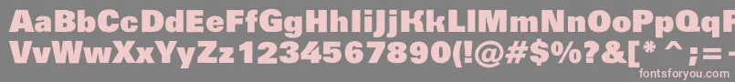 AGroticroghxblack Font – Pink Fonts on Gray Background