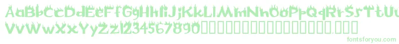 Flame Font – Green Fonts