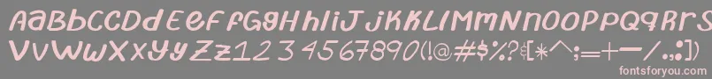TypeAbril Font – Pink Fonts on Gray Background