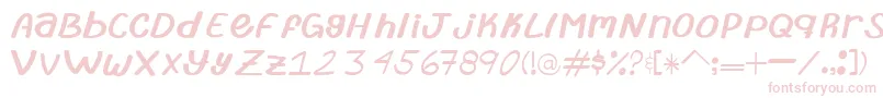 TypeAbril Font – Pink Fonts on White Background