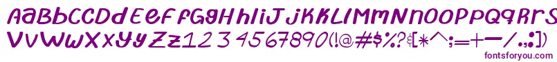 TypeAbril Font – Purple Fonts on White Background