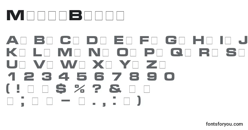 MicraBolda Font – alphabet, numbers, special characters