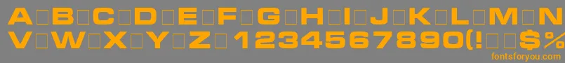 MicraBolda Font – Orange Fonts on Gray Background