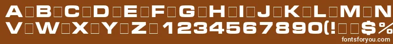 MicraBolda Font – White Fonts on Brown Background