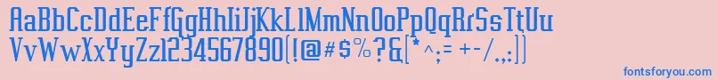 Police Vahika ffy – polices bleues sur fond rose