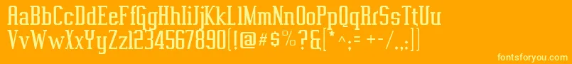 Więcej informacji o czcionce Vahika ffy Czcionka Vahika ffy – żółte czcionki na pomarańczowym tle