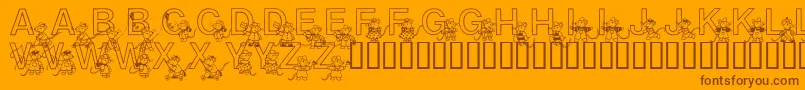 Más sobre la fuente Mousie fuente Mousie – Fuentes Marrones Sobre Fondo Naranja