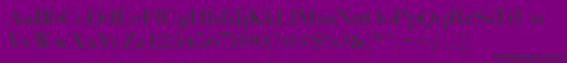 BodoniDisplayRegular-Schriftart – Schwarze Schriften auf violettem Hintergrund