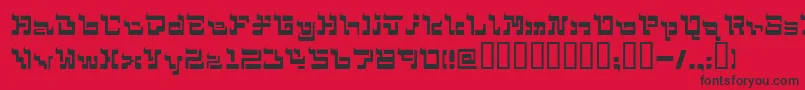 Mohammed Font – Black Fonts on Red Background