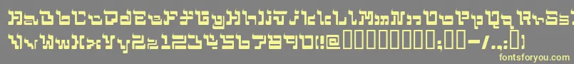 Mohammed Font – Yellow Fonts on Gray Background
