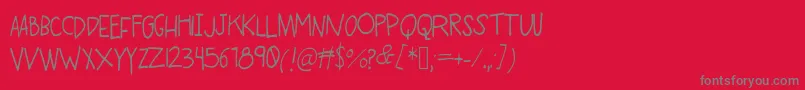 フォントSwingHigh – 赤い背景に灰色の文字