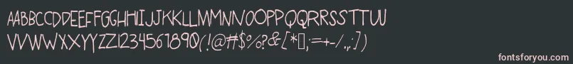 SwingHigh Font – Pink Fonts on Black Background