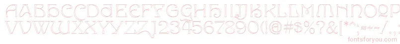 Edda Font – Pink Fonts on White Background