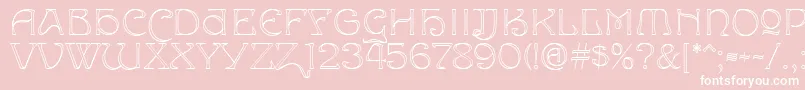 Edda Font – White Fonts on Pink Background