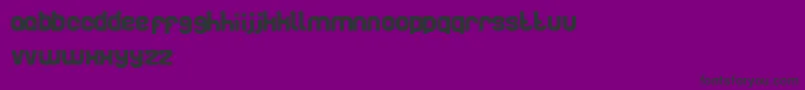 Artistic-fontti – mustat fontit violetilla taustalla
