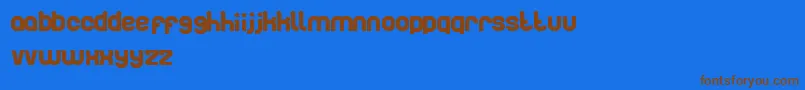 Artistic Font – Brown Fonts on Blue Background