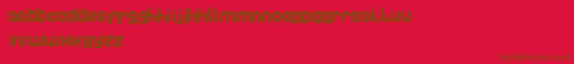 Artistic Font – Brown Fonts on Red Background