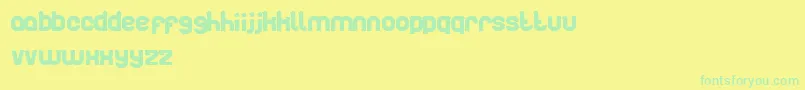 Więcej informacji o czcionce Artistic Czcionka Artistic – zielone czcionki na żółtym tle