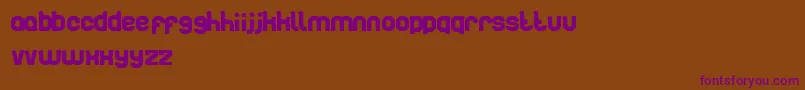 Artistic Font – Purple Fonts on Brown Background