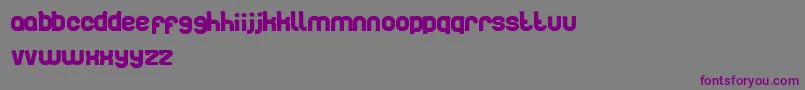 Artistic Font – Purple Fonts on Gray Background