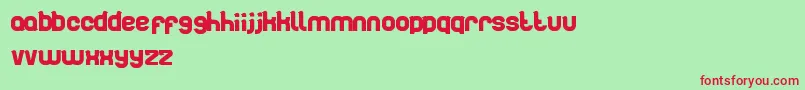 Artistic Font – Red Fonts on Green Background