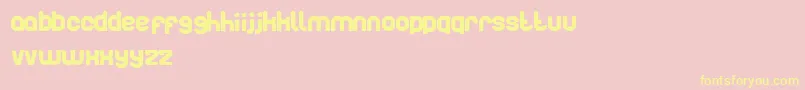 Artistic Font – Yellow Fonts on Pink Background