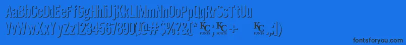 Eclipsedemo Font – Black Fonts on Blue Background