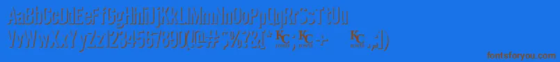 Eclipsedemo Font – Brown Fonts on Blue Background