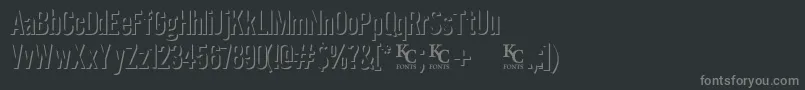 Eclipsedemo Font – Gray Fonts on Black Background