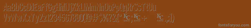 Eclipsedemo Font – Gray Fonts on Brown Background