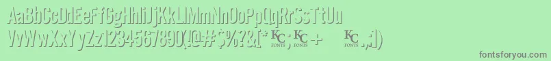 Eclipsedemo Font – Gray Fonts on Green Background