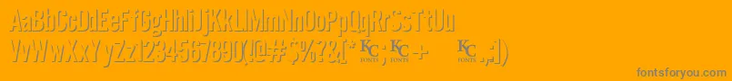 Eclipsedemo Font – Gray Fonts on Orange Background