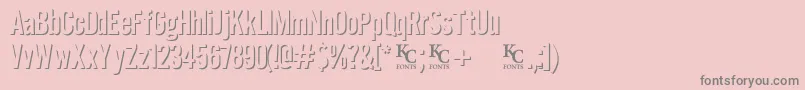 Eclipsedemo Font – Gray Fonts on Pink Background