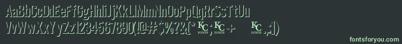 Eclipsedemo Font – Green Fonts on Black Background