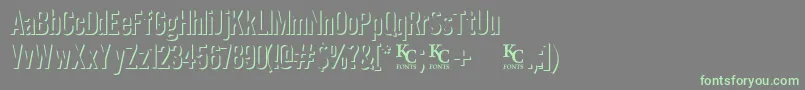 Eclipsedemo Font – Green Fonts on Gray Background