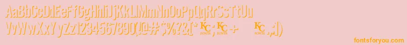 Eclipsedemo Font – Orange Fonts on Pink Background