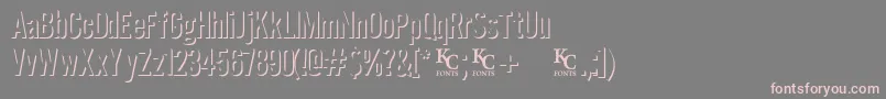 Eclipsedemo Font – Pink Fonts on Gray Background