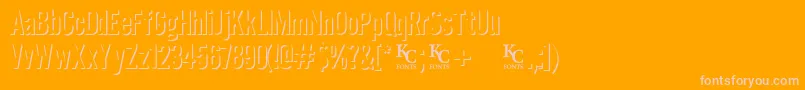 Eclipsedemo Font – Pink Fonts on Orange Background