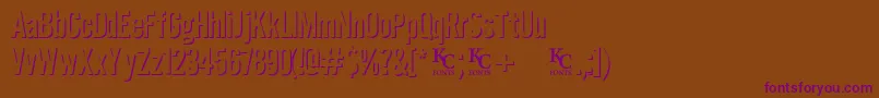 Eclipsedemo Font – Purple Fonts on Brown Background