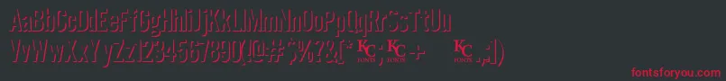 Eclipsedemo Font – Red Fonts on Black Background