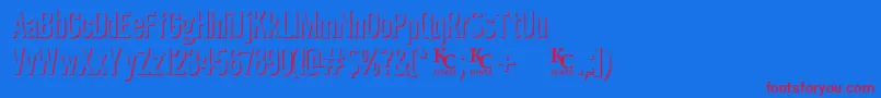 Eclipsedemo Font – Red Fonts on Blue Background