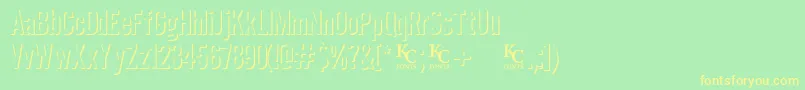 Eclipsedemo Font – Yellow Fonts on Green Background