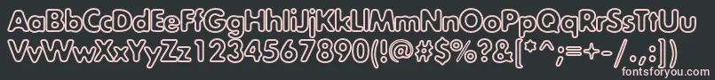 Exposureoutlinec Font – Pink Fonts on Black Background